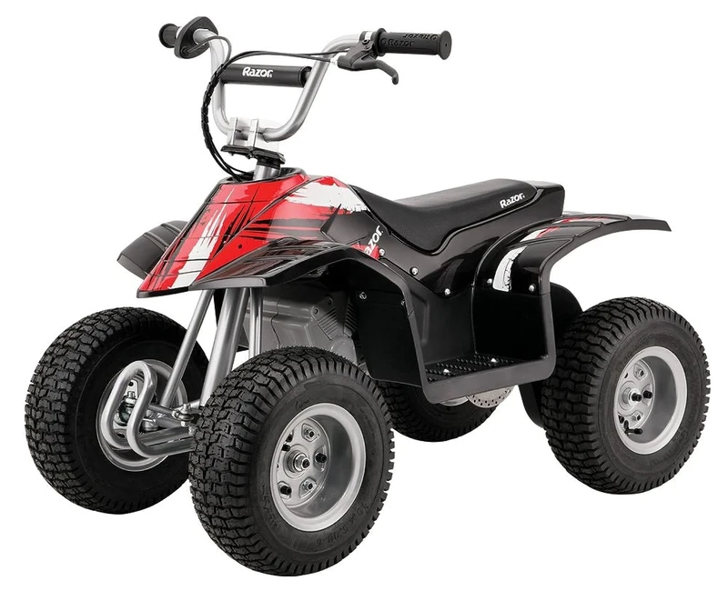 Razor Dirt Quad – 24V Electric 4-Wheeler Ride-On for Kids 8+, Twist-Grip Variable-Speed Acceleration Control, 12" Knobby Air-Filled Tires