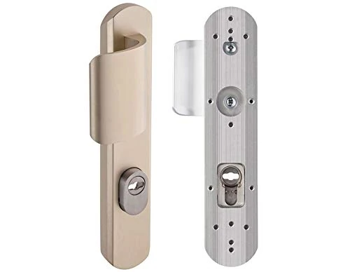 Secumax Up Door Handle - Key I - Silver Vachette