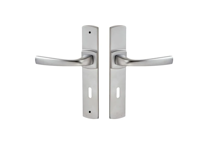 Vachette Assa Abloy 86442 Assa Abloy Muze Set Hole Spacing 195 Keys L Chrome Velour