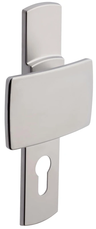 Vachette ARTIS External Pull Handle and Standard Interior Handle Set – Reversible Right/Left – Key I Bearing Door – Distance 195 mm – Zamak – Platinum