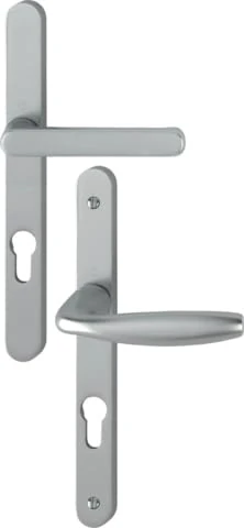 Hoppe - Set of 2 New York 7/70 Door Handles - Stainless Steel - Function Key I - Internal/External Protrusion 54/15 mm - Thick Door 58/62 mm