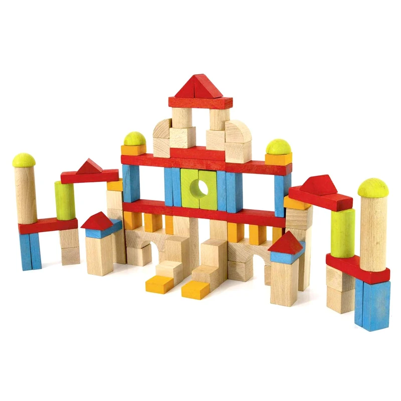 Jeujura JeujuraJ8243 Wood Blocks Set (82-Piece)