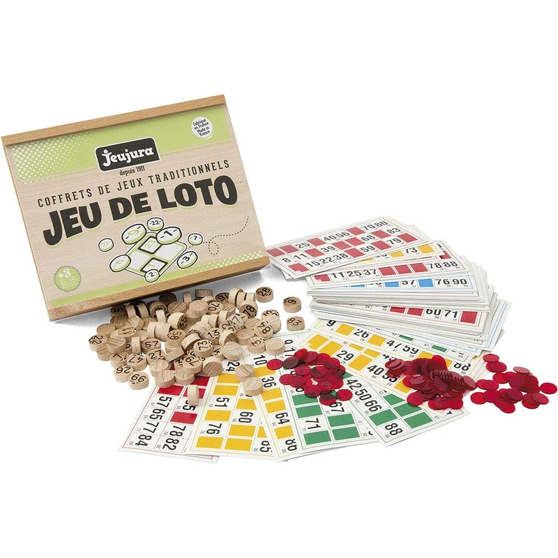 Jeujura JeujuraJ8139 Bingo Game In Wooden Box