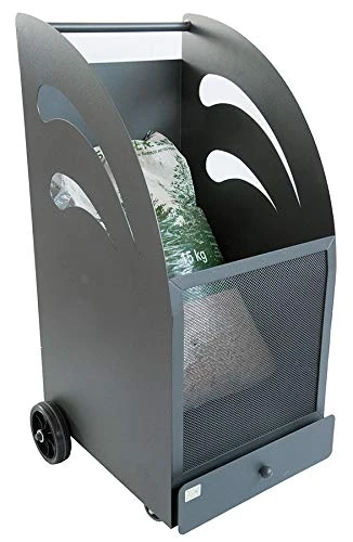 CRUCCOLINI PELLET TROLLEY, anthracite grey, L