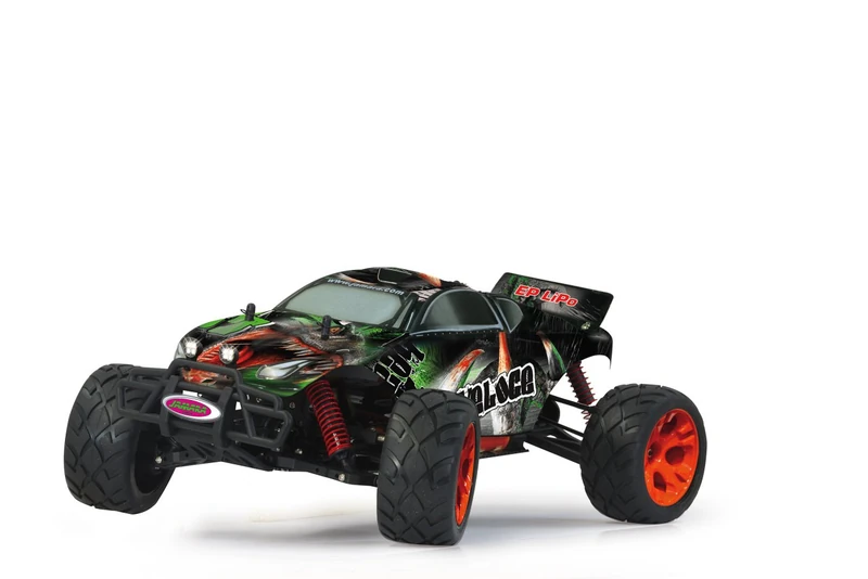 Jamara 053372 1:10 Scale 2.4 GHz Veloce BL 4WD LiPo Truggy with LED - Image 1