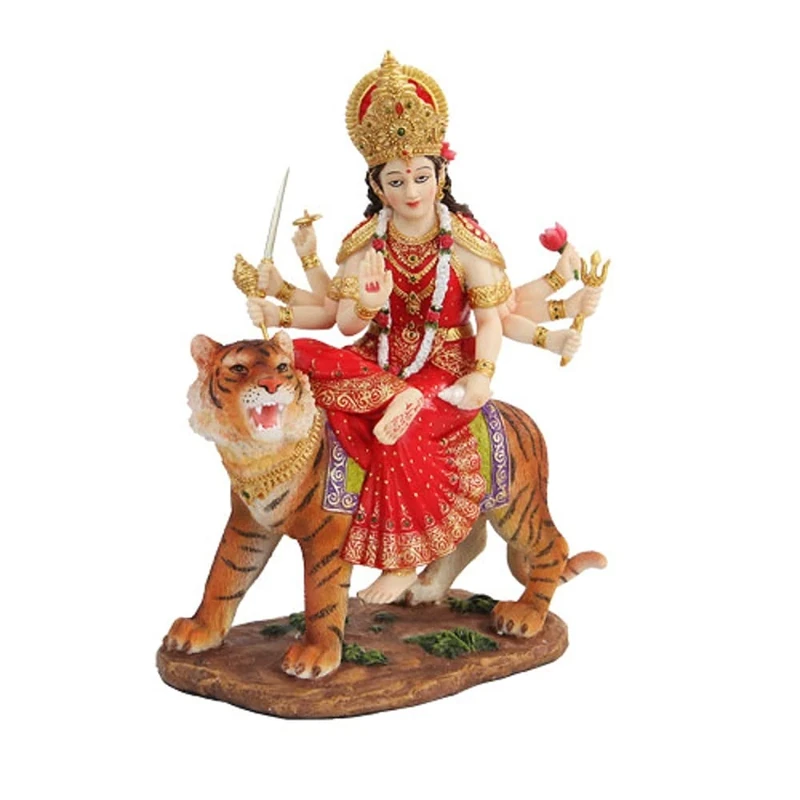 Pacific Giftware 8.5 Inch Durga Mythological Indian Hindu Goddess Statue Figurine