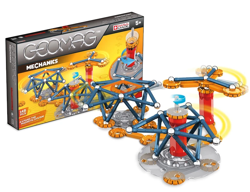 Geomag 722 Mechanics Magnetic Construction Set - 146 Pieces