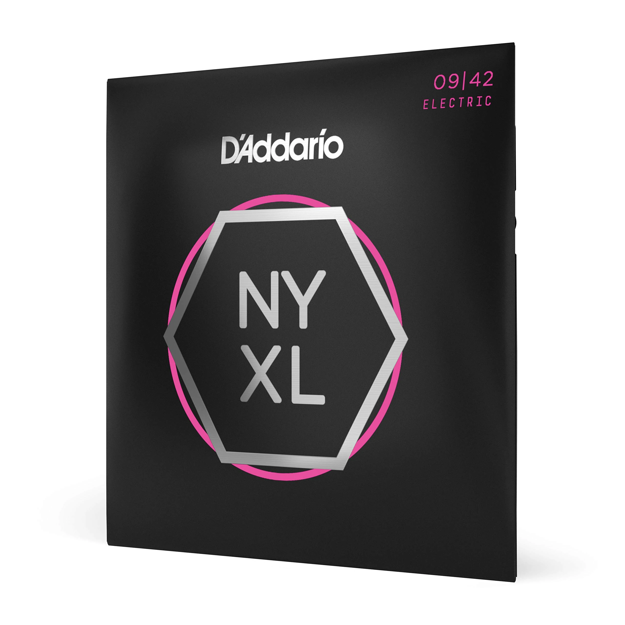 D'Addario Electric Guitar Strings, NYXL Nickel Plated, NYXL0942, Super Light Gauge 09-42, 6-String Set, Pack of 1