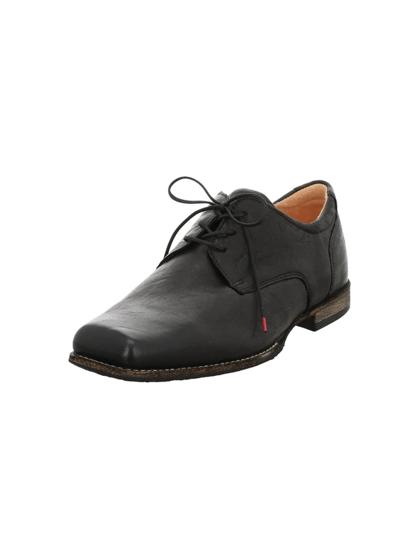 Think! Herren GURU chromfrei gegerbte nachhaltige Halbschuhe, Schwarz 0010