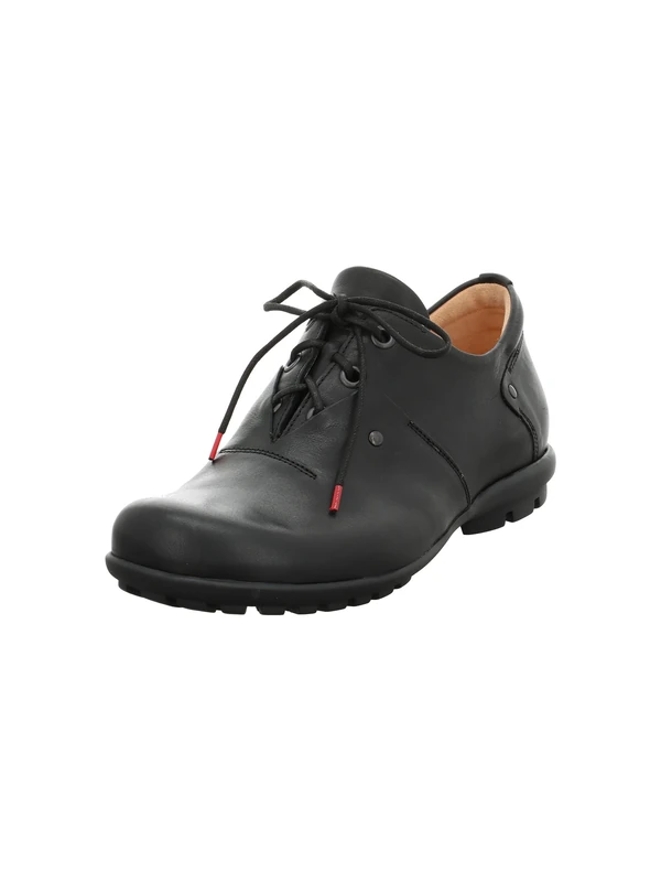 Think! Herren KONG chromfrei gegerbte nachhaltige Halbschuhe, SCHWARZ 0000