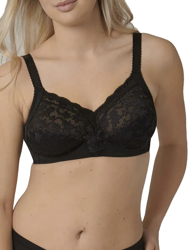 Triumph Women's Delicate Doreen N, Non-Wired Bra, Black