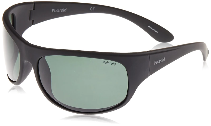 Polaroid Unisex 7886 Sunglasses, Black/Green Polarized, 66 UK