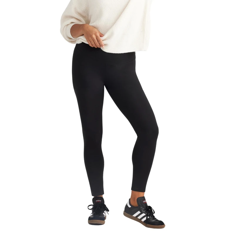 Yummie Women's Rachel Shaping Legging Cotton Stretch, Black, XL - Image 1