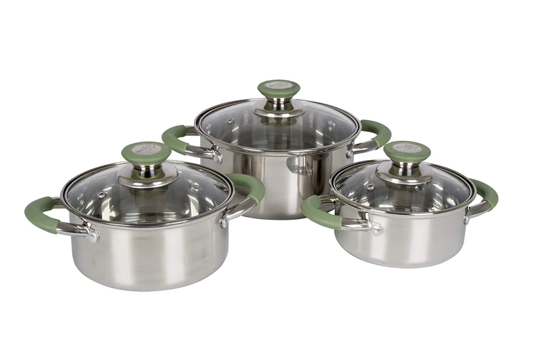 Bo-Camp - Cookware set - Elan 1 Plus - 3 Pieces - Stainless steel - Image 1