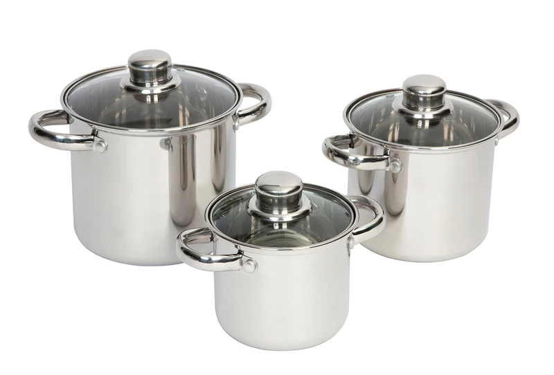 Camp-Gear - Cookware set - Royal Plus - 3 Pieces - Stainless steel