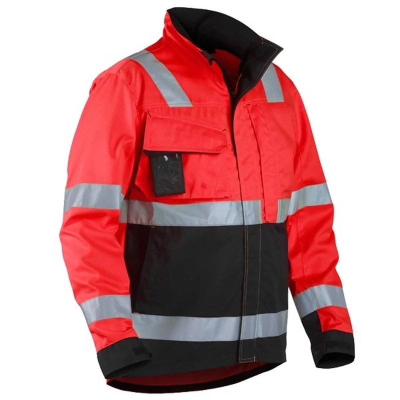 Blakläder 406418115599XL Size X-Large Cl.3 "High Vis" Jacket - Red/Black