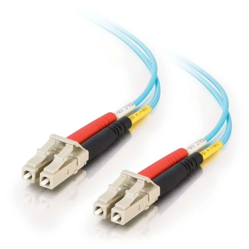 C2G 50m Fibre/Fiber Optic Cable for 10Gb Base-SR and 10GBase-LRM LC/LC Duplex Multimode 50/125 10Gb LSZH Fibre