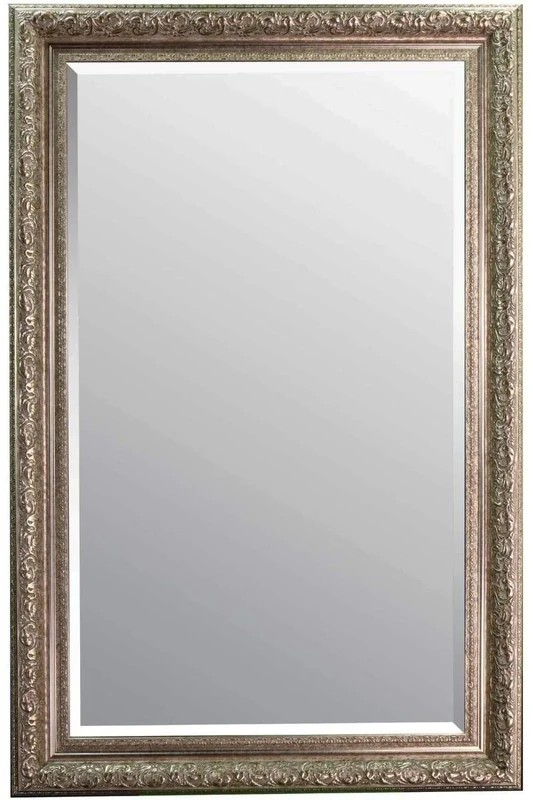 5ft10 X 3ft10 178cm X 117 Bevelled Elegant Hand Made Large Silver Ornate Mirror