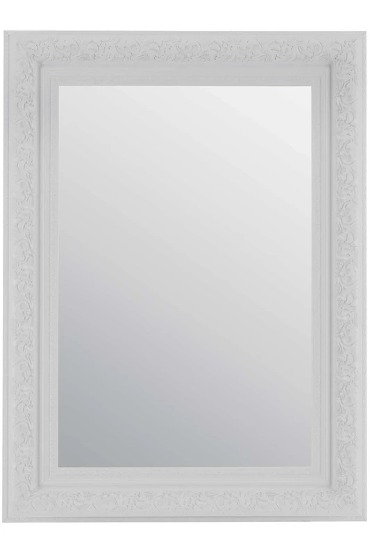 3ft10 x 2ft10 (117x87cm) Antique Style White Wall Mirror Rectangle Wall Mounted