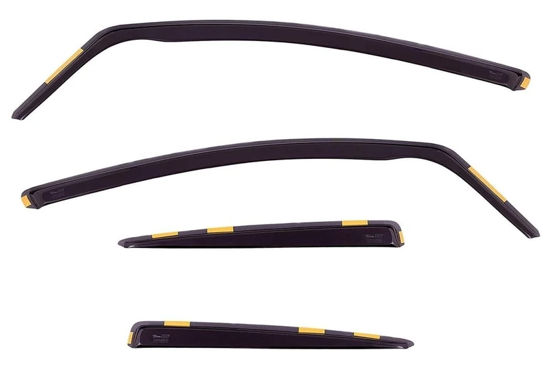 Heko 25363 Wind Deflectors, Lightly Tinted