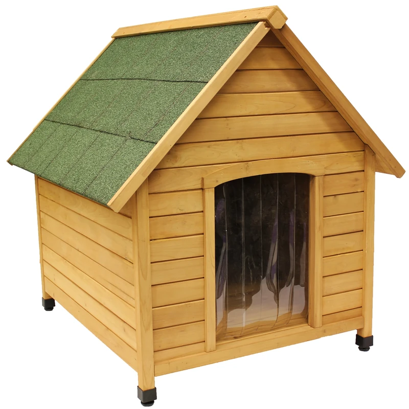 MOOL Wooden Dog Kennel/Pet House with Waterproof Entrance and Apex Roof, Large, 96 x 112 x 105 cm