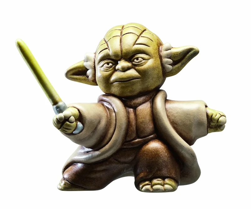 Star Wars Joy Toy 651377 Fighting Yoda May The Force Be with You High End Ceramic Collectors Figure in Leather Noble Display Box