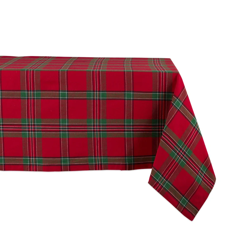 DII Kitchen Décor, Cotton, Red & Green, 120" x 60" (Rectangular)