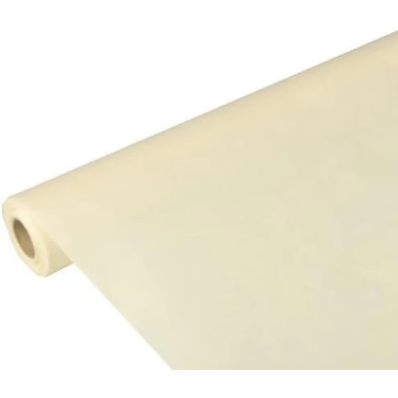 Papstar Soft Selection 82287 Table Cloth Fabric-Like Fleece 10 m x 1.18 m Cream
