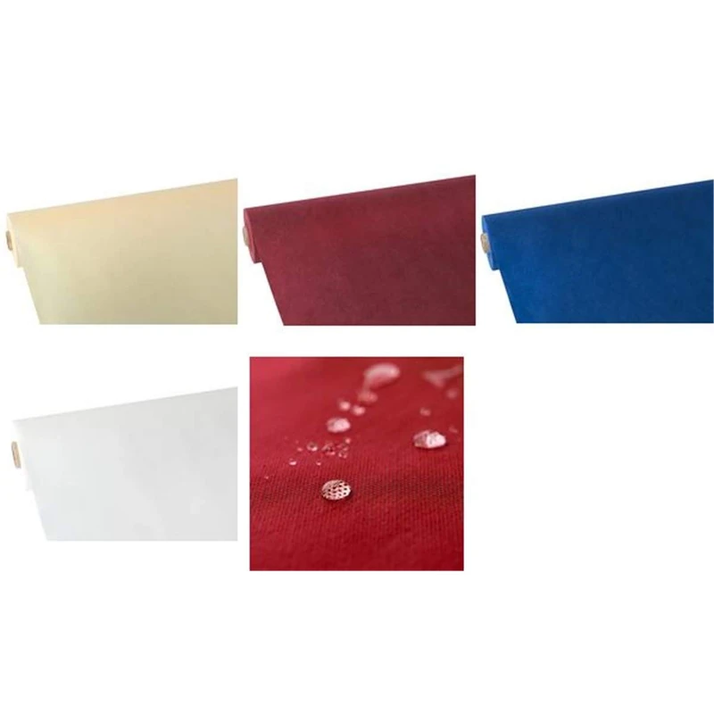 PAPSTAR, Soft Selection Fabric Like Non-Woven Tablecloth 25 m x 1.18 m Cream #82340