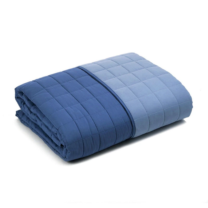 Caleffi - Quilted Bedspread Modern Plain Blue