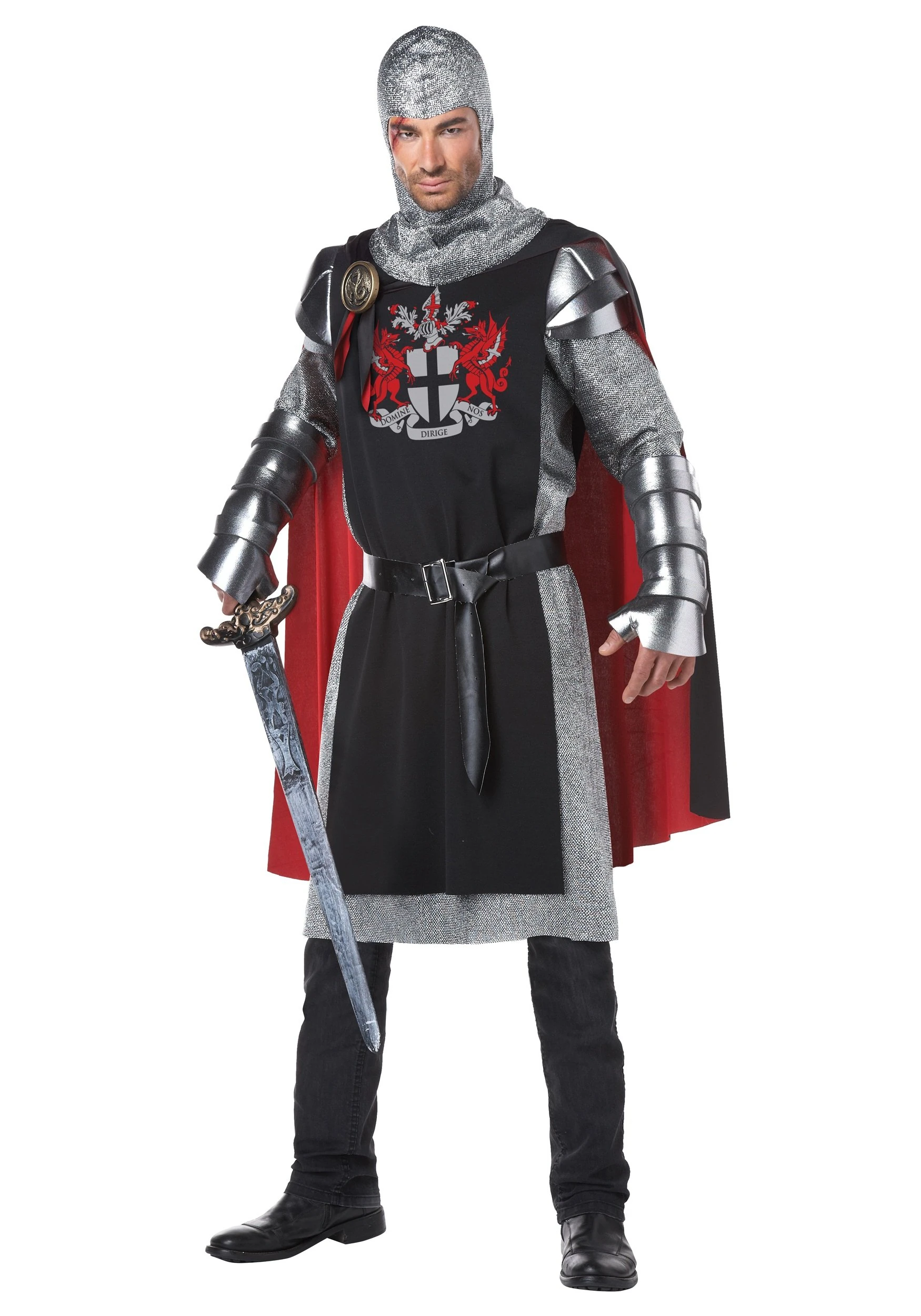 Generique - Medieval knight costume for men- XL
