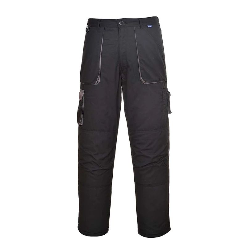 Portwest Texo Contrast Trouser - Lined, Size: XXL, Colour: Black, TX16BKRXXL