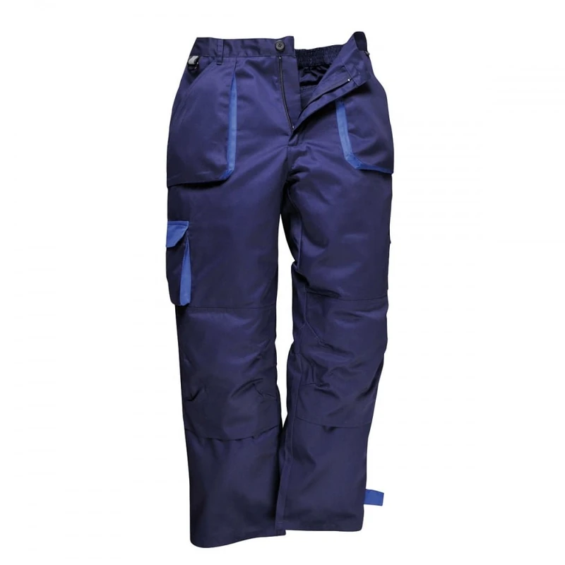 Portwest TX16 Texo Contrast Trouser Polyester Knee Pad Pockets Quilt Lined