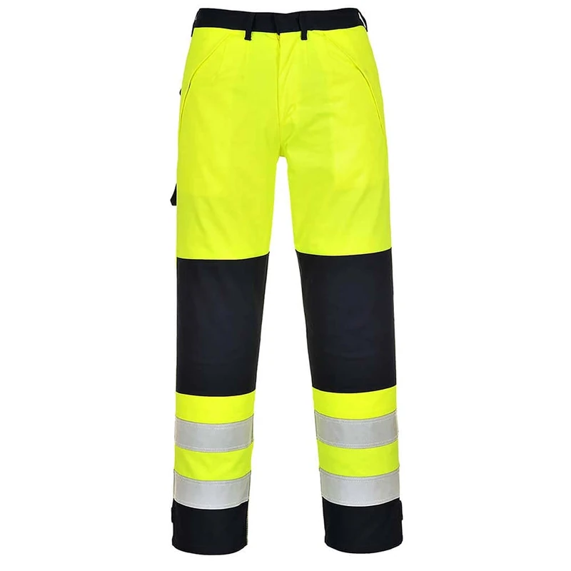 Portwest Hi-Vis Multi-Norm Trouser, Color: Yellow/Navy, Size: XXL, FR62YNRXXL