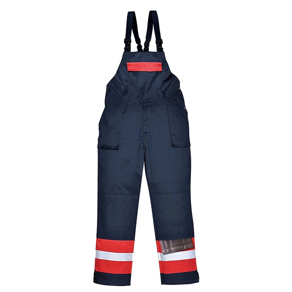 Portwest Bizflame Plus Bib and Brace, Size: XL, Colour: Navy, FR57NARXL