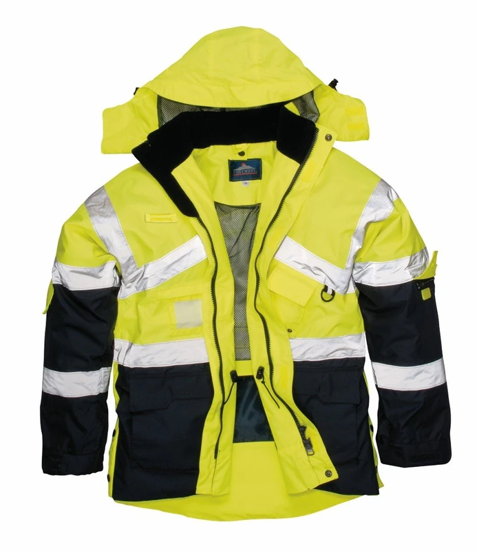 Portwest Hi-Vis 2-Tone Breathable Jacket, Size: S, Colour: Yellow/Navy, S760YNRS