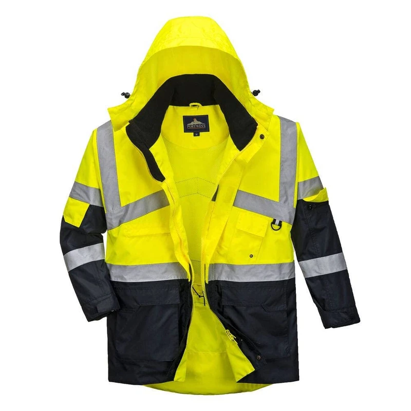 Portwest Hi-Vis 2-Tone Breathable Jacket, Size: XL, Colour: Yellow/Navy, S760YNRXL