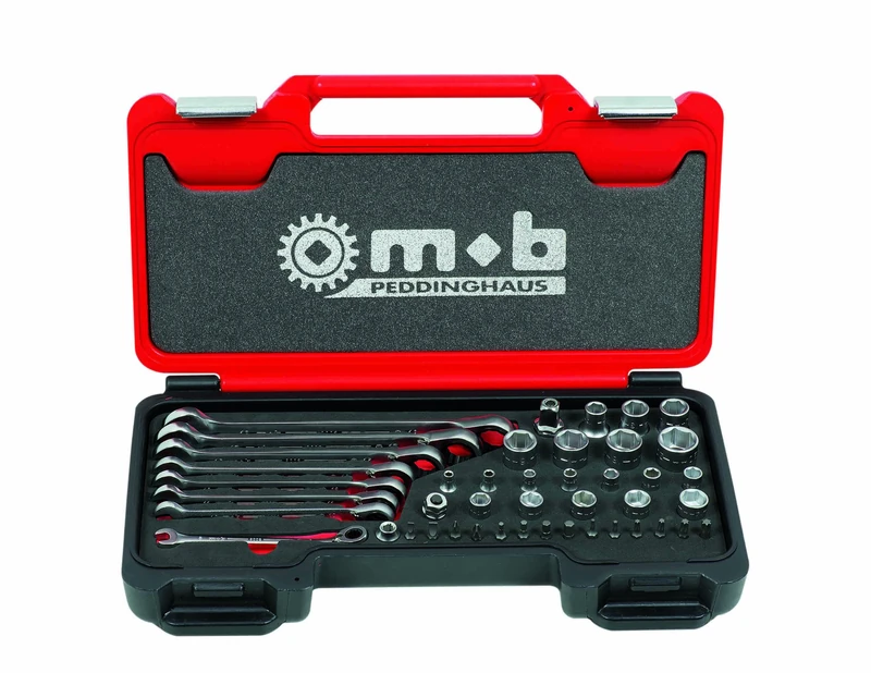 Peddinghaus Handwerkzeuge Vertriebs Fusion Box 9436044001 44-Piece Ratchet Spanner Set 1/4 with 1/2