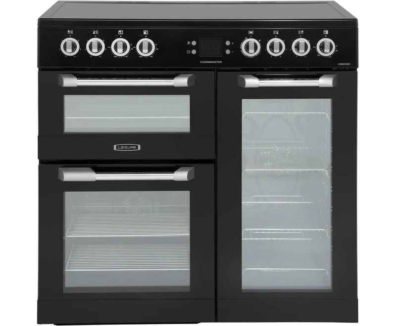 Leisure CS90C530K 90cm Black Range Cooker - Ceramic Hob & 3 Cavities