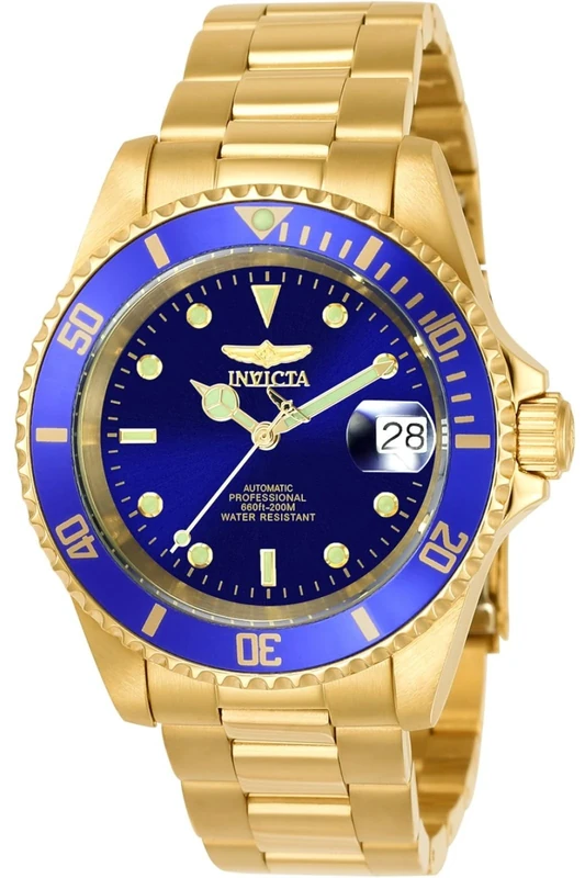 Invicta Pro Diver 8930OB Men's Watch - Waterproof - Analogue - Automatic Movement - stainless steel with blue dial - 40mm