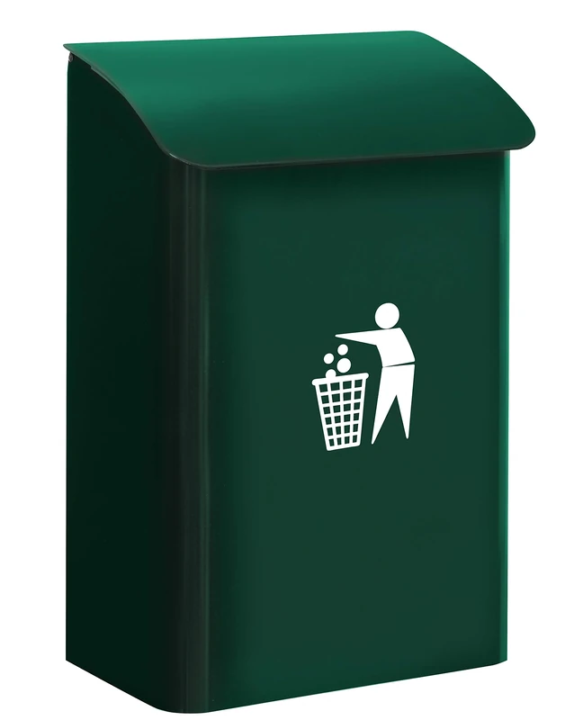 Arregui M283313 E-6103 Wall-Mounted Bin, Colour Green