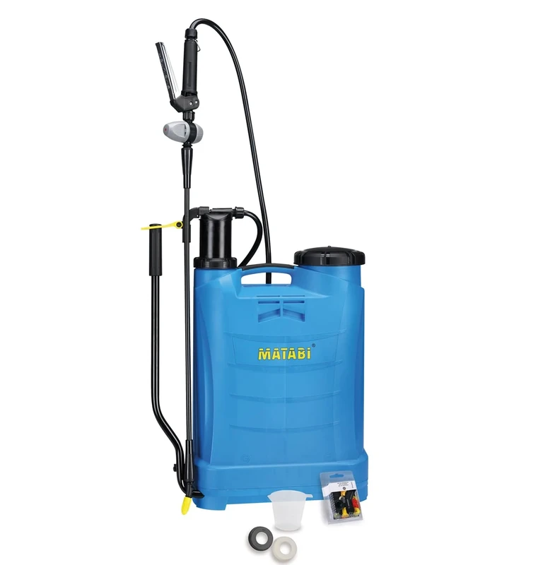 Matabi - Evolution 16 Backpack Sprayer - 16 Litres Capacity - Stainless Steel Handle - Versatile Nozzles - Professional Use - Pressure Regulator - Ideal for over 400m² - Made in Europe
