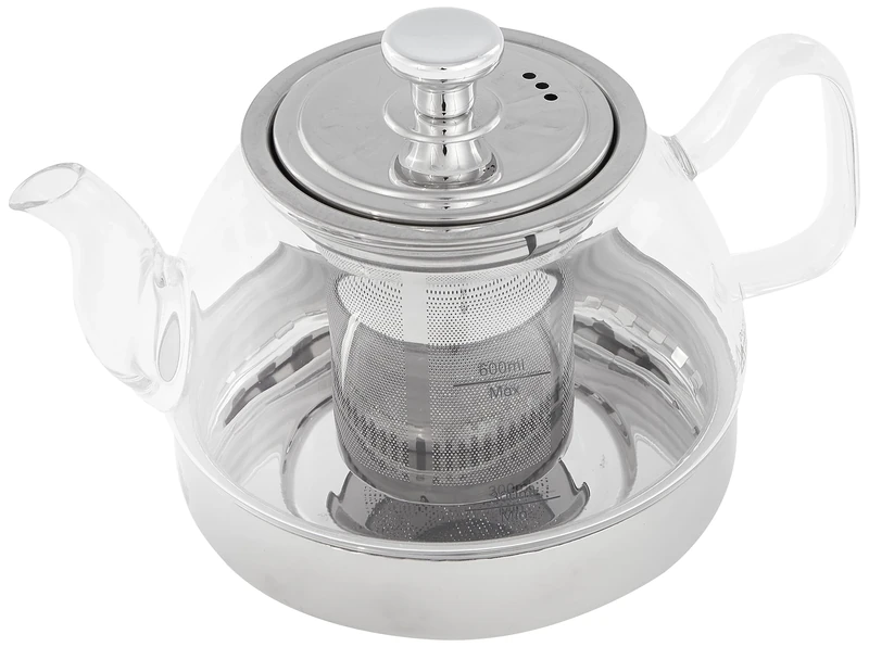 IBILI Induction Glass Teapot with Filter, Borosilicate, 0.8 Litres, Induction Safe