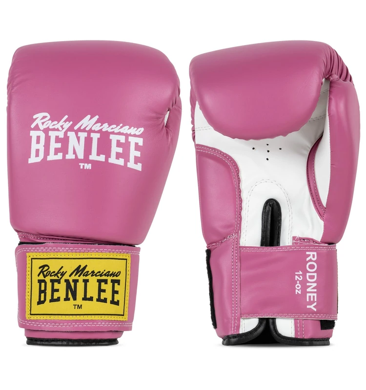 BenLee Rocky Marciano Rodney PVC Boxing Glove, Men, Rodney, pink/white, 12