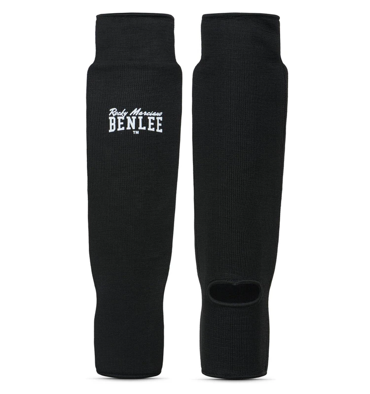 BENLEE Rocky Marciano Unisex_Adult Shinney Shin Guards, Black, M