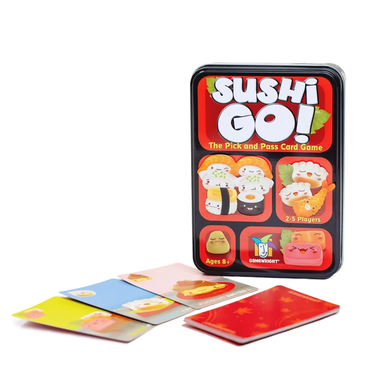 Gamewright , Sushi Go , Card Game , Ages 8+ , 2-5 Players , 15 Minutes Playing Time