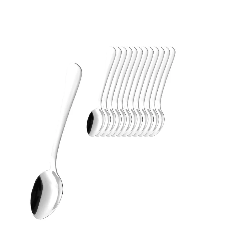 Esmeyer 156-404 12-Piece Espresso Set SYLVIA 18/0 Polished Stainless Steel in Storage Case White