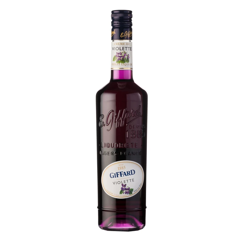 GIFFARD - Crème de Violette - Violet Liqueur - French Recipe - Floral and Intense for Classic Cocktail Twists - 70cl, 16% vol