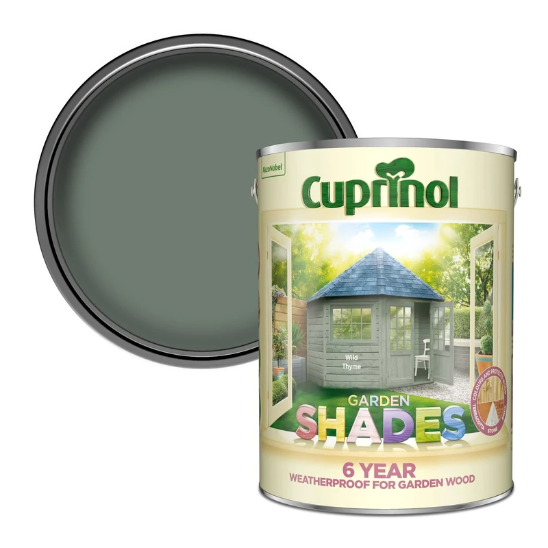 Cuprinol Garden Shades Paint for Gardens - Wild Thyme 5L