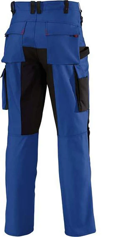 BP 1803-720-70 Work Trousers, With Double Waist Button And Elasticated Back, 305,00 G/M², Reinforced Cotton, Olive Green/Anthracite, Size 37/38L